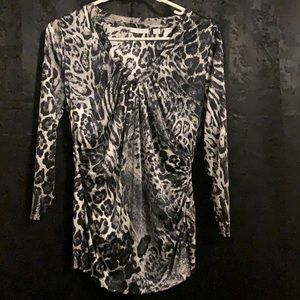 New York and Company leopard print blouse